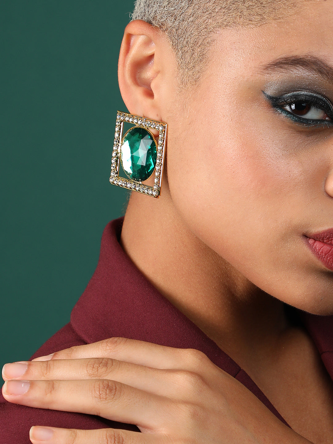 Pack Of Gold-Plated Stud & Drop Earrings
