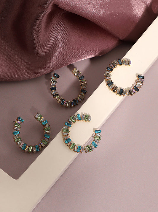 Pack Of Gold-Plated Hoop Earrings