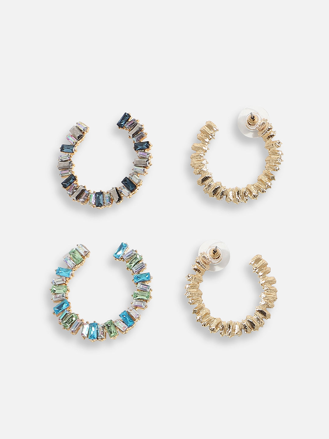 Pack Of Gold-Plated Hoop Earrings 