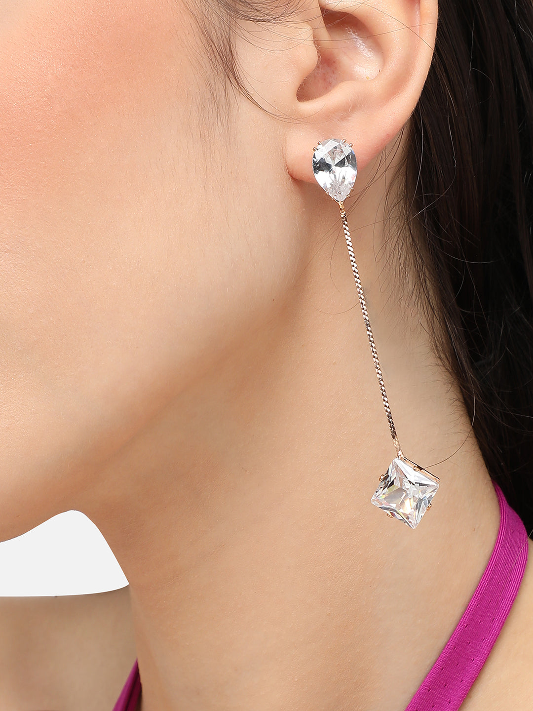 Pack Of Gold-Plated Drop Earrings