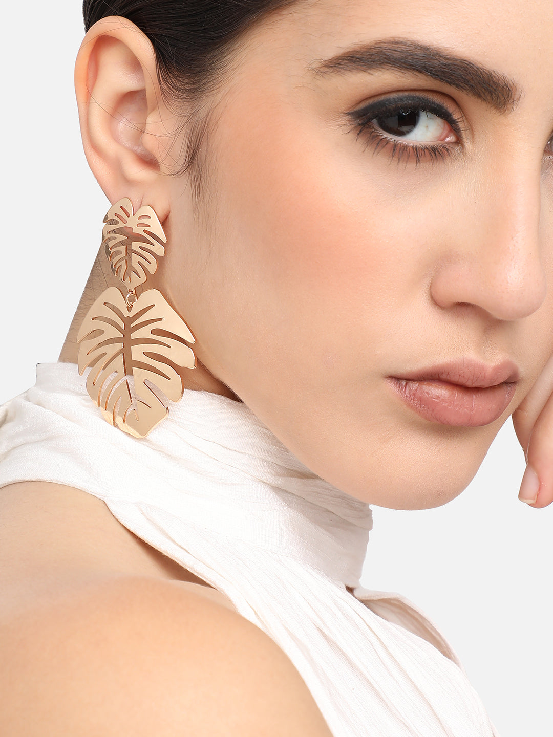 Pack Of Gold-Plated Drop Earrings