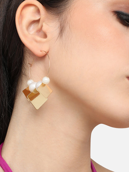 Pack Of Gold-Plated Drop & Hoop Earrings