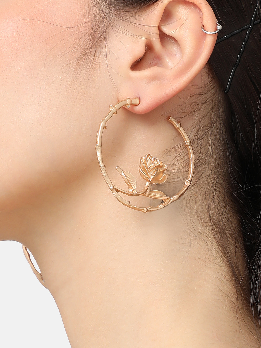 Pack Of Gold-Plated Drop & Hoop Earrings