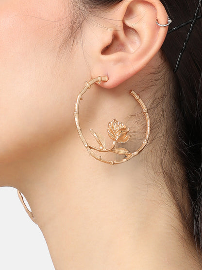 Pack Of Gold-Plated Drop & Hoop Earrings