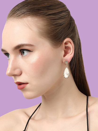 Pack Of Gold-Plated Drop Earrings