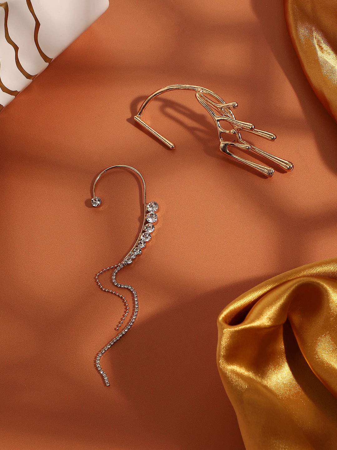 Pack Of Gold-Plated Ear Cuffs