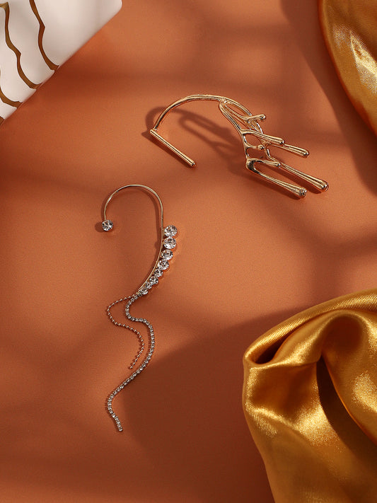 Pack Of Gold-Plated Ear Cuffs