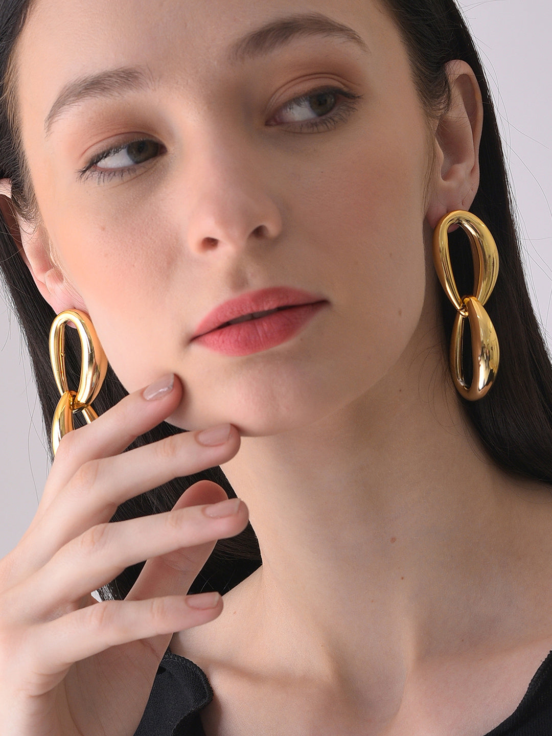 Pack Of Gold-Plated Drop & Ear Cuff