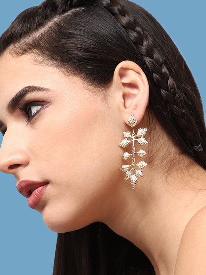 Pack Of Gold-Plated Drop Earrings