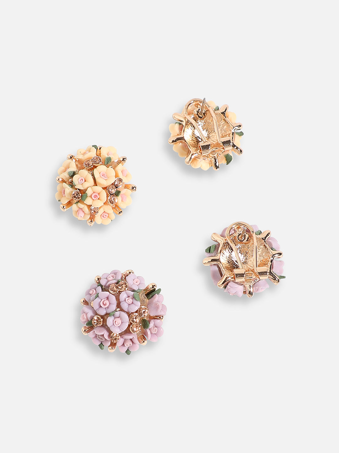 Pack Of Gold-Plated Stud Earrings 