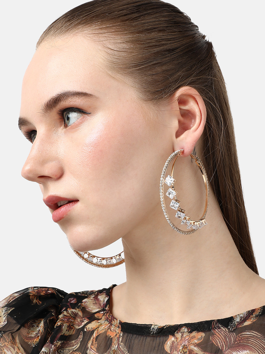 Pack Of Gold-Plated Hoop Earrings