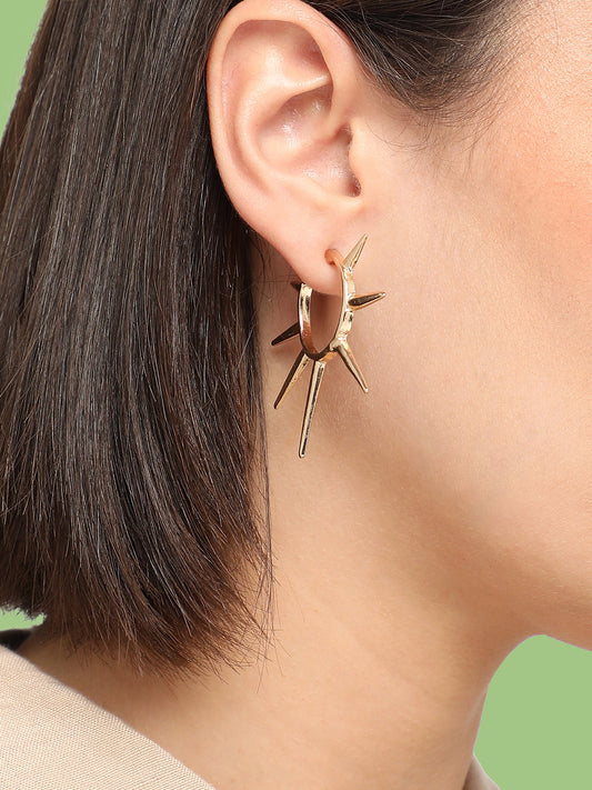 GOLD PLATED PARTY DESIGNER DROP EARRING FOR WOMEN