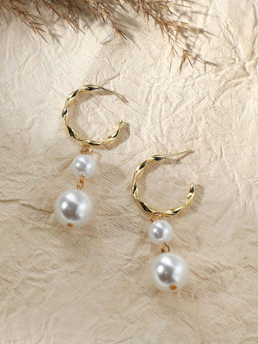 GOLD PLATED PARTY DESIGNER DROP EARRING FOR WOMEN