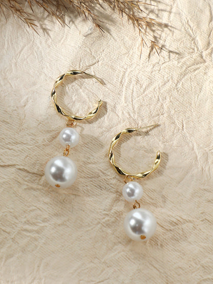 GOLD PLATED PARTY DESIGNER DROP EARRING FOR WOMEN