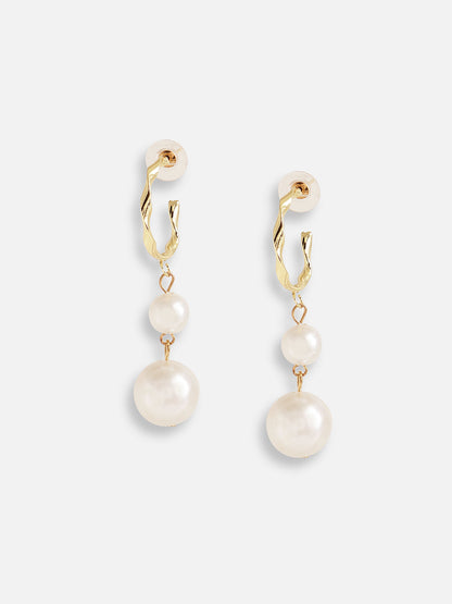 GOLD PLATED PARTY DESIGNER DROP EARRING FOR WOMEN