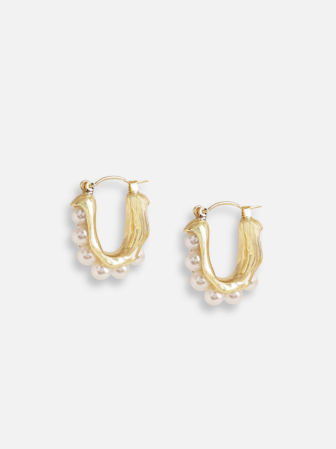GOLD PLATED PARTY DESIGNER STONE STUD FOR WOMEN