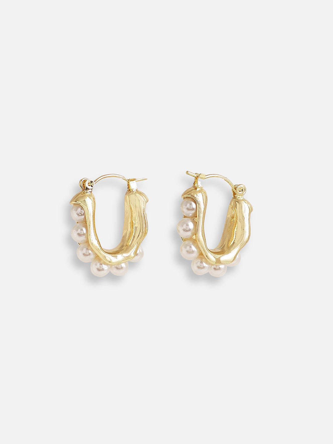 GOLD PLATED PARTY DESIGNER STONE STUD FOR WOMEN