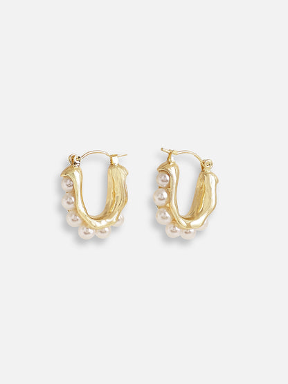 GOLD PLATED PARTY DESIGNER STONE STUD FOR WOMEN