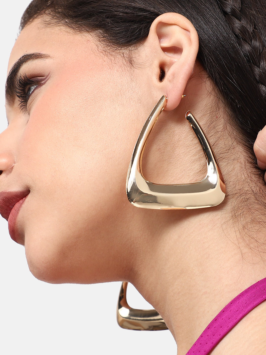 GOLD PLATED PARTY DESIGNER DROP EARRING FOR WOMEN