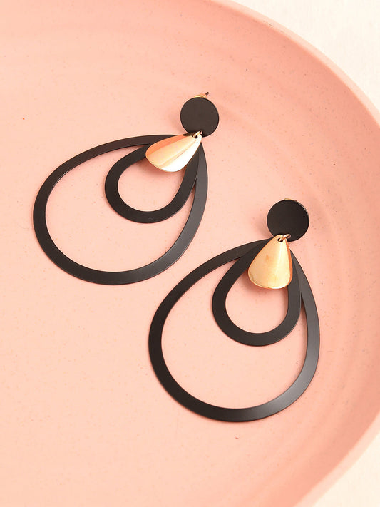 GOLD PLATED PARTY DESIGNER DROP EARRING FOR WOMEN