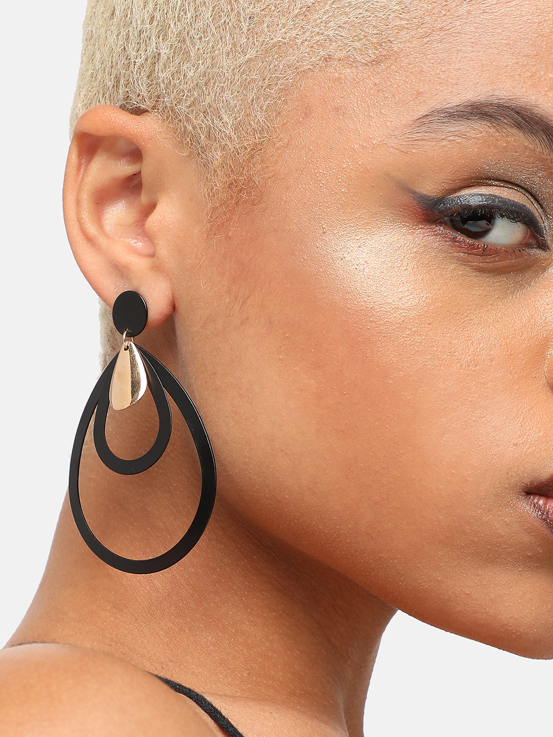 GOLD PLATED PARTY DESIGNER DROP EARRING FOR WOMEN