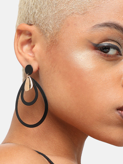 GOLD PLATED PARTY DESIGNER DROP EARRING FOR WOMEN
