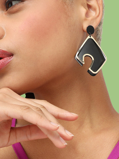 GOLD PLATED PARTY DESIGNER DROP EARRING FOR WOMEN