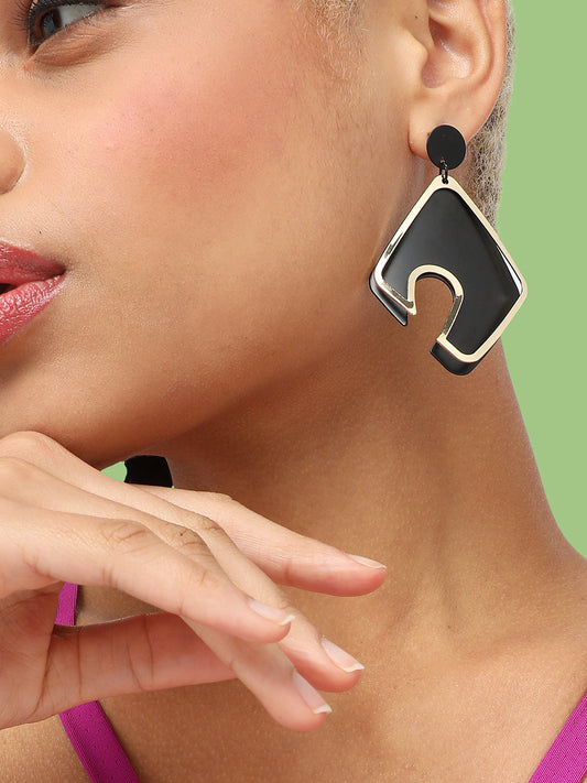 GOLD PLATED PARTY DESIGNER DROP EARRING FOR WOMEN