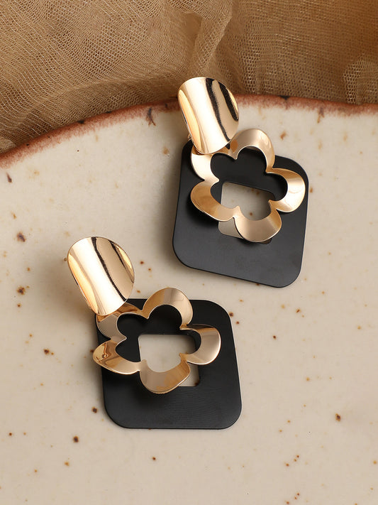 GOLD PLATED PARTY DESIGNER DROP EARRING FOR WOMEN
