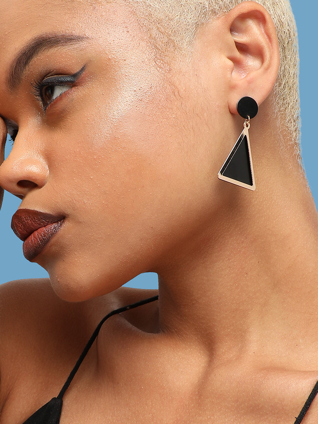 GOLD PLATED PARTY DESIGNER DROP EARRING FOR WOMEN