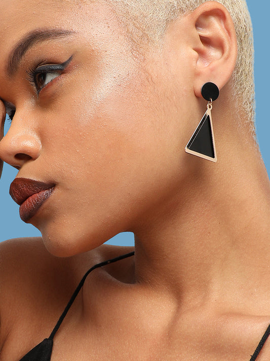 GOLD PLATED PARTY DESIGNER DROP EARRING FOR WOMEN