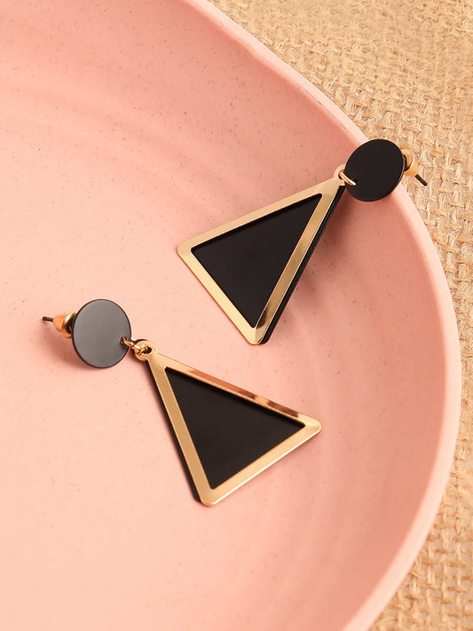 GOLD PLATED PARTY DESIGNER DROP EARRING FOR WOMEN