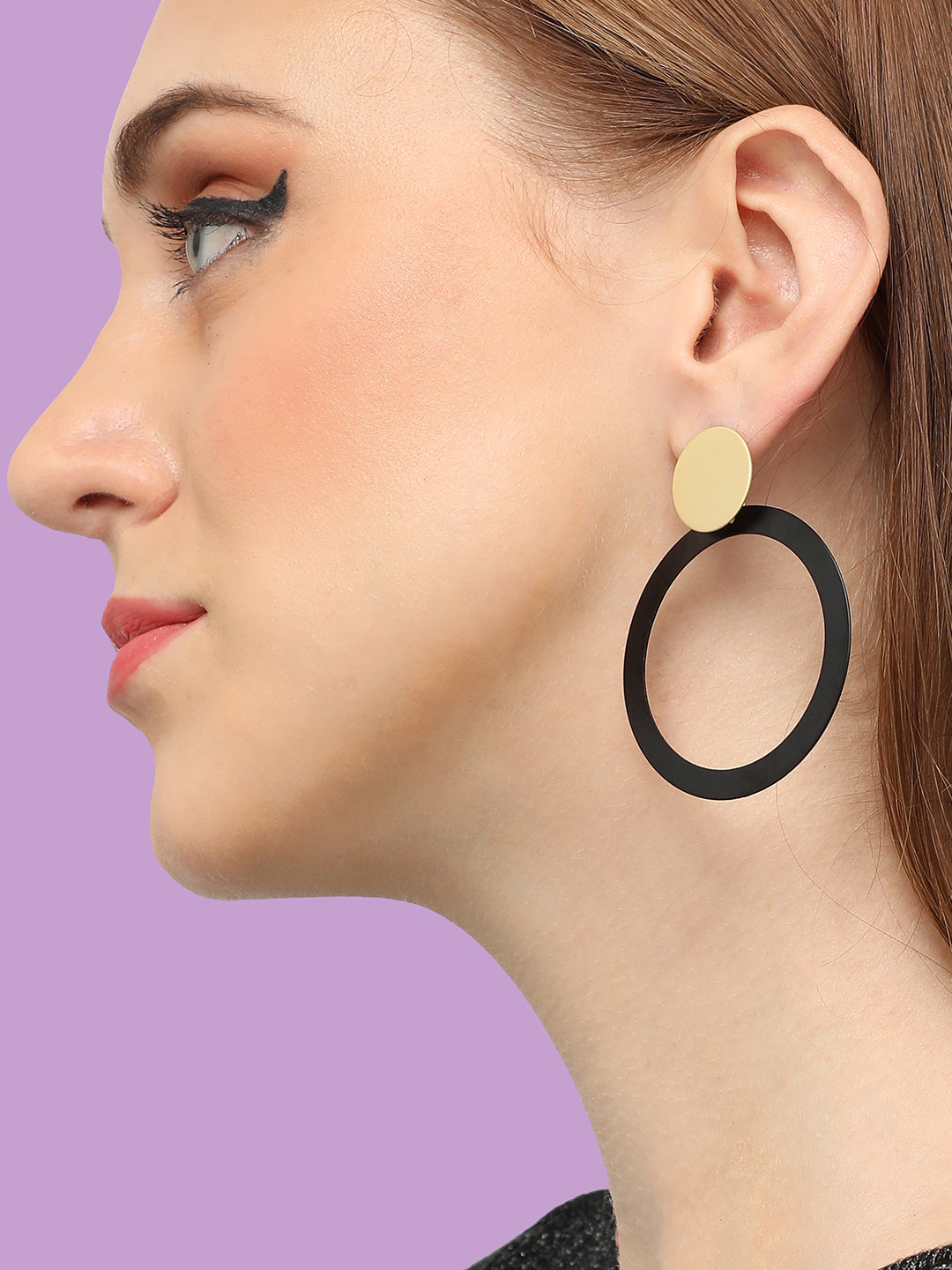 GOLD PLATED PARTY DESIGNER DROP EARRING FOR WOMEN