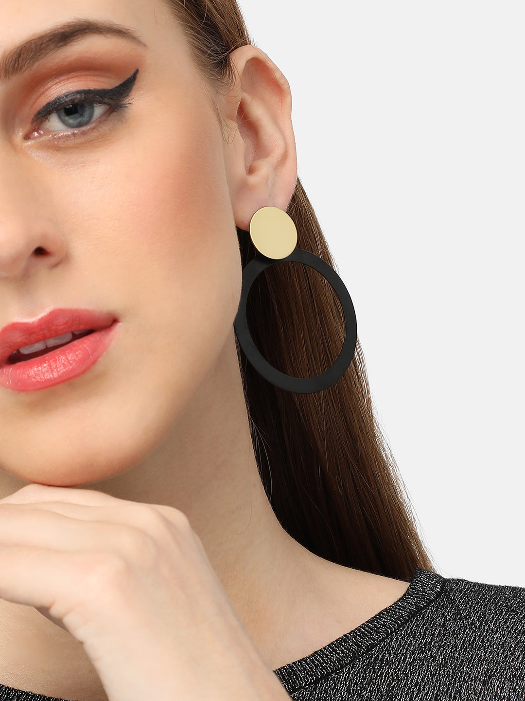 GOLD PLATED PARTY DESIGNER DROP EARRING FOR WOMEN