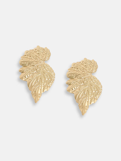 GOLD PLATED PARTY DESIGNER STUD FOR WOMEN