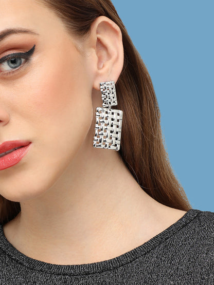 GOLD PLATED PARTY DESIGNER DROP EARRING FOR WOMEN
