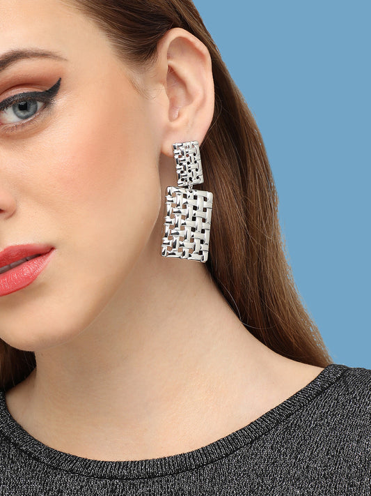 GOLD PLATED PARTY DESIGNER DROP EARRING FOR WOMEN