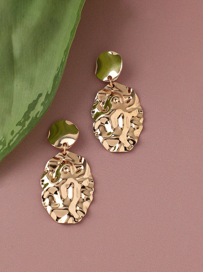GOLD PLATED PARTY DESIGNER DROP EARRING FOR WOMEN