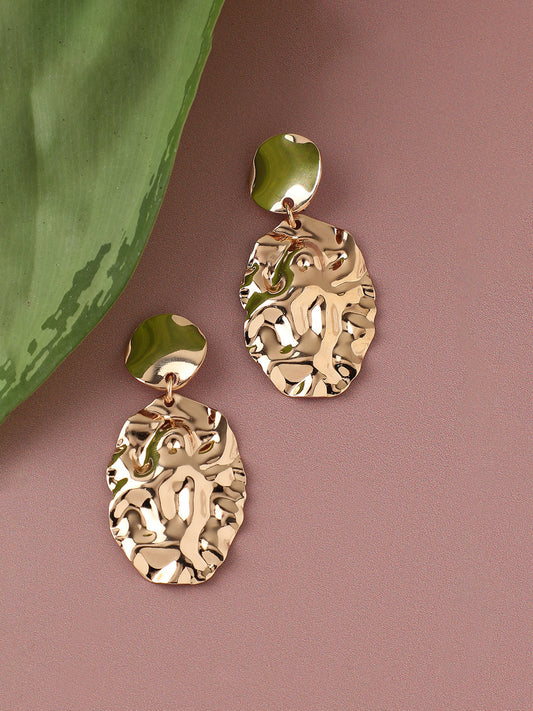 GOLD PLATED PARTY DESIGNER DROP EARRING FOR WOMEN
