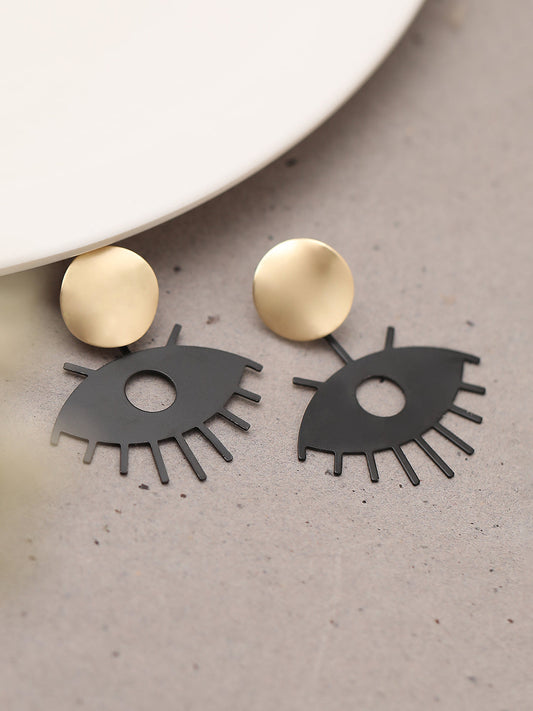 GOLD PLATED PARTY DESIGNER DROP EARRING FOR WOMEN