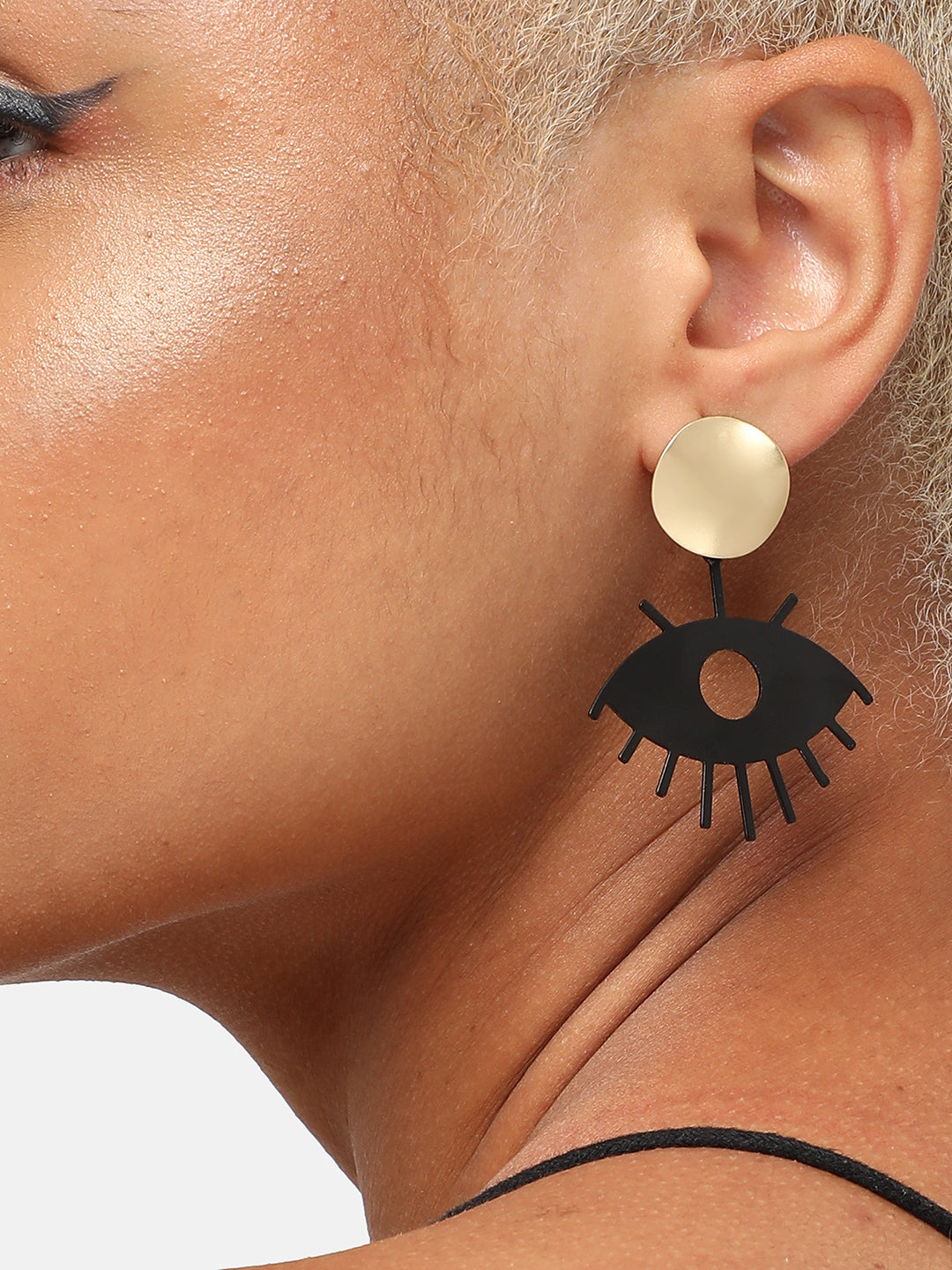 GOLD PLATED PARTY DESIGNER DROP EARRING FOR WOMEN