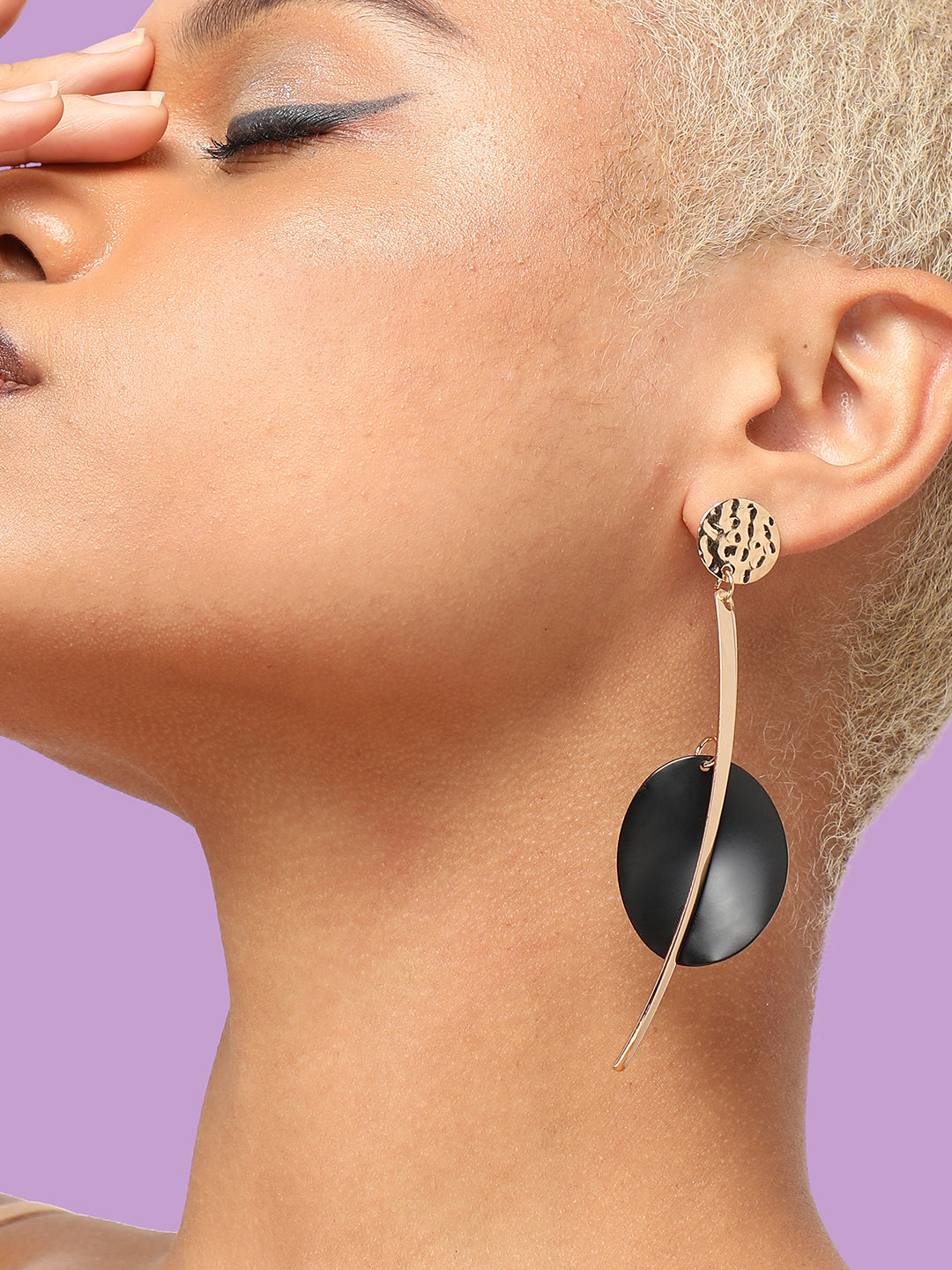 GOLD PLATED PARTY DESIGNER DROP EARRING FOR WOMEN