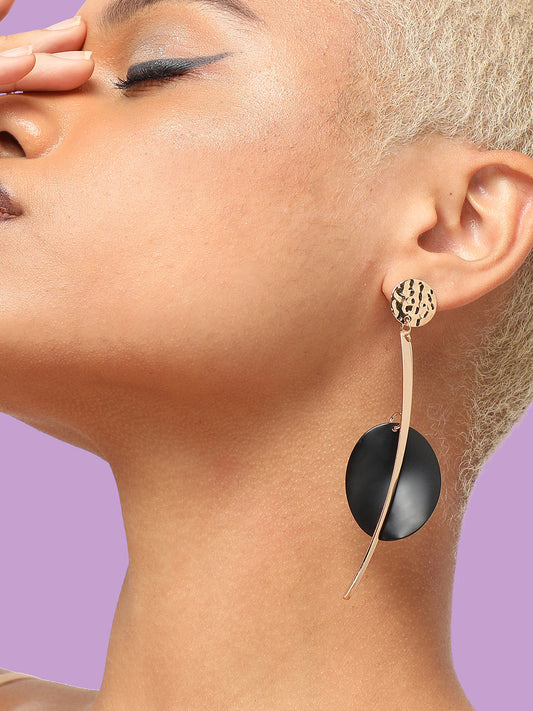 GOLD PLATED PARTY DESIGNER DROP EARRING FOR WOMEN