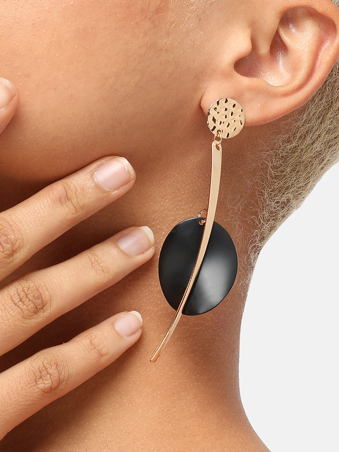 GOLD PLATED PARTY DESIGNER DROP EARRING FOR WOMEN