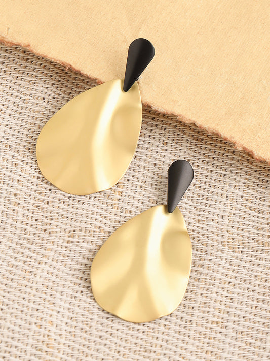 GOLD PLATED PARTY DESIGNER DROP EARRING FOR WOMEN