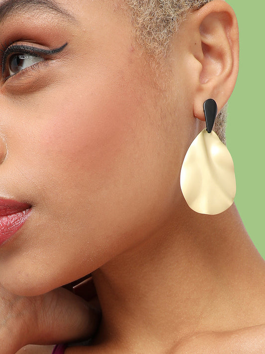 GOLD PLATED PARTY DESIGNER DROP EARRING FOR WOMEN