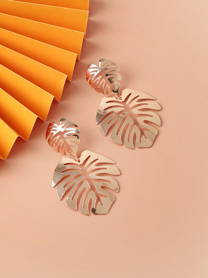 GOLD PLATED PARTY DESIGNER DROP EARRING FOR WOMEN