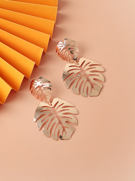 GOLD PLATED PARTY DESIGNER DROP EARRING FOR WOMEN
