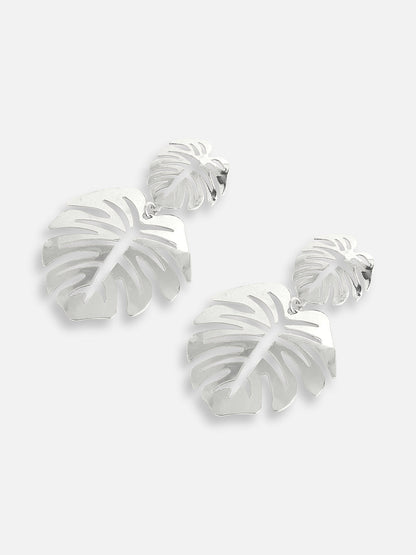 SILVER PLATED PARTY DESIGNER DROP EARRING FOR WOMEN