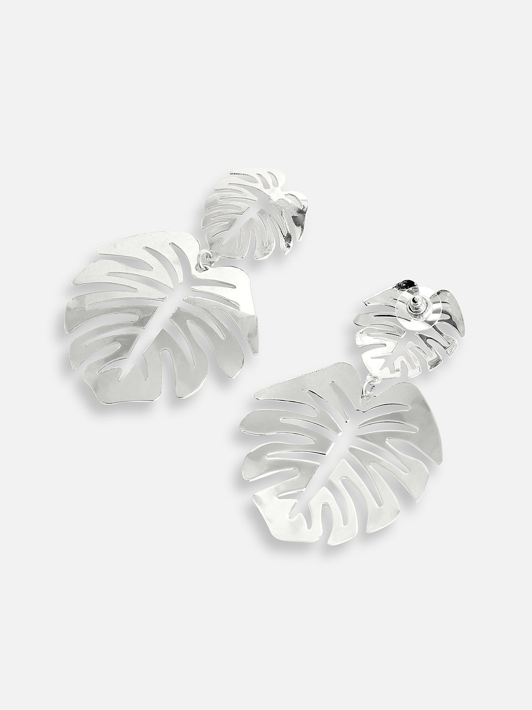 SILVER PLATED PARTY DESIGNER DROP EARRING FOR WOMEN